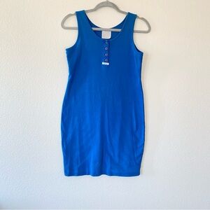 Vintage Esprit Vibrant Blue Mini Tank Dress